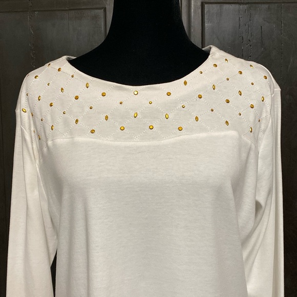 Southern Lady vintage o/s blouse w/sequence. M - Picture 4 of 9